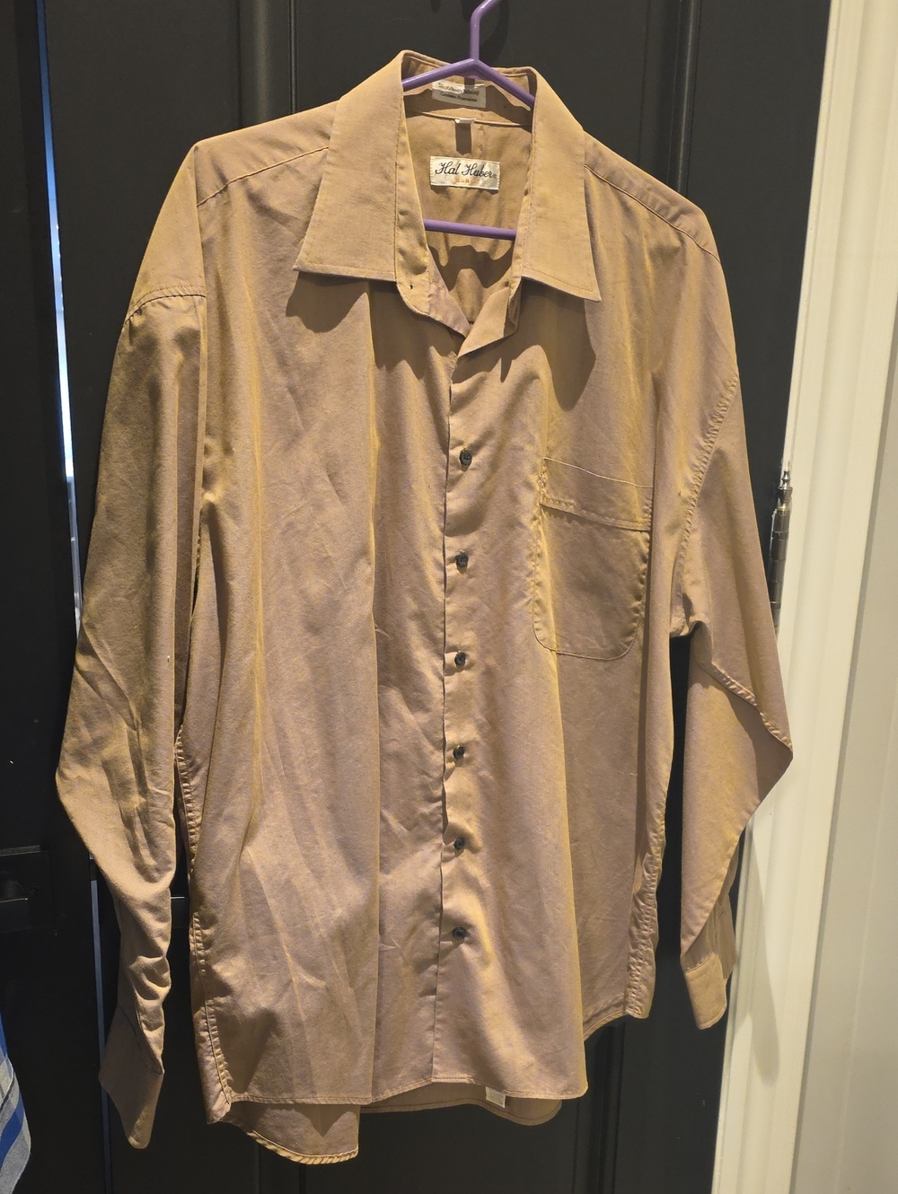 Hal Huber Men's Size 17.5 Long Sleeved Dress Shirt